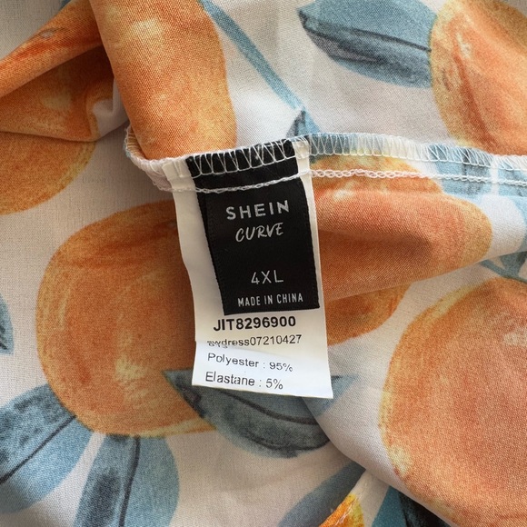 🍊Orange Print Dress - Picture 9 of 14